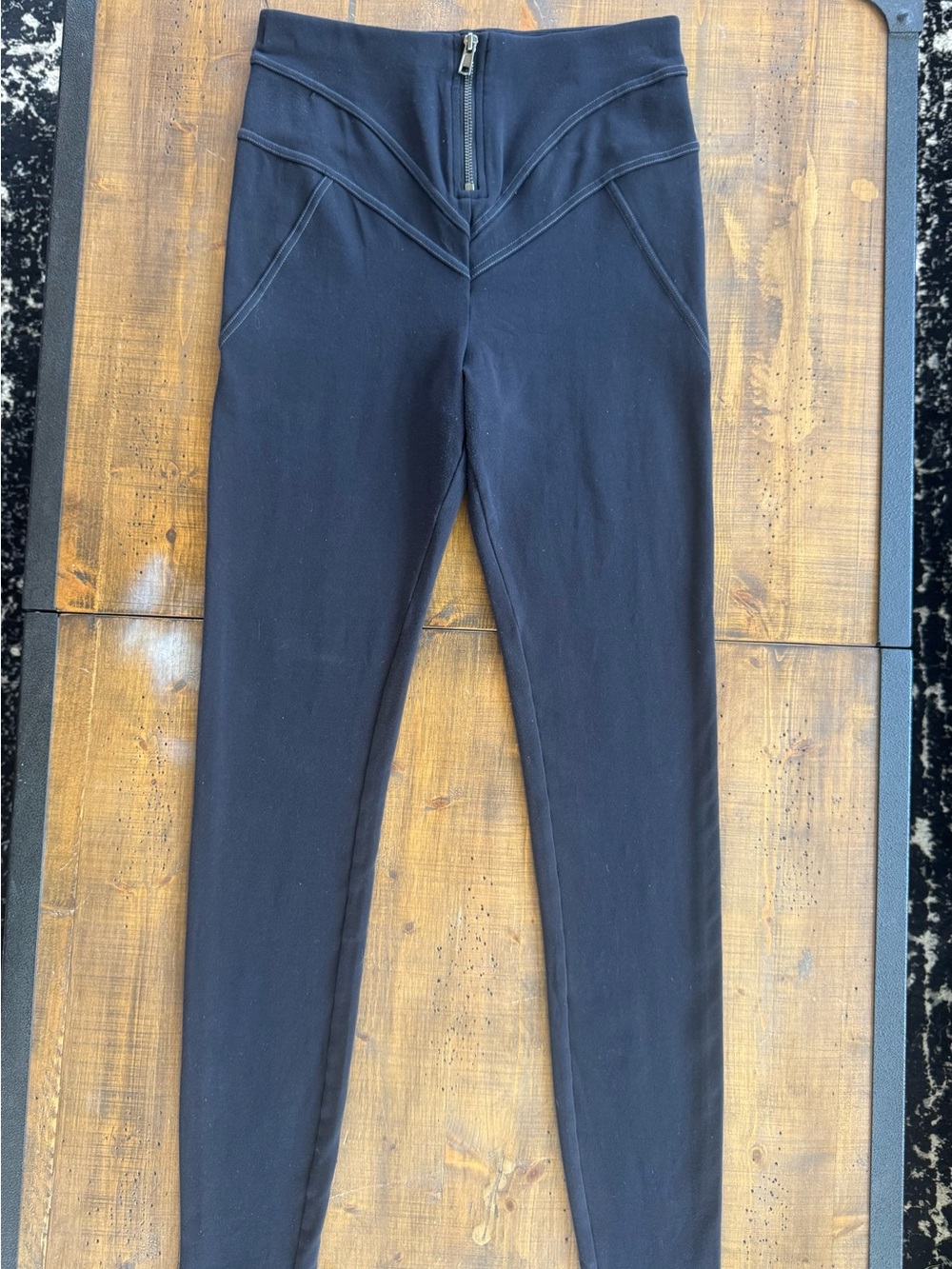 ALO Yoga Black High-Waist Zip Front Leggings